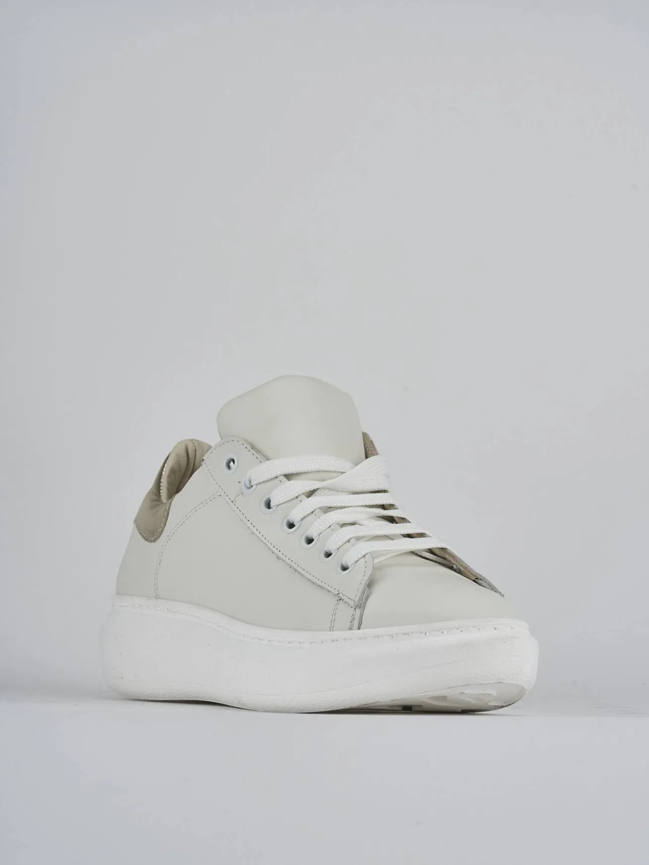 Sneakers pelle bianco