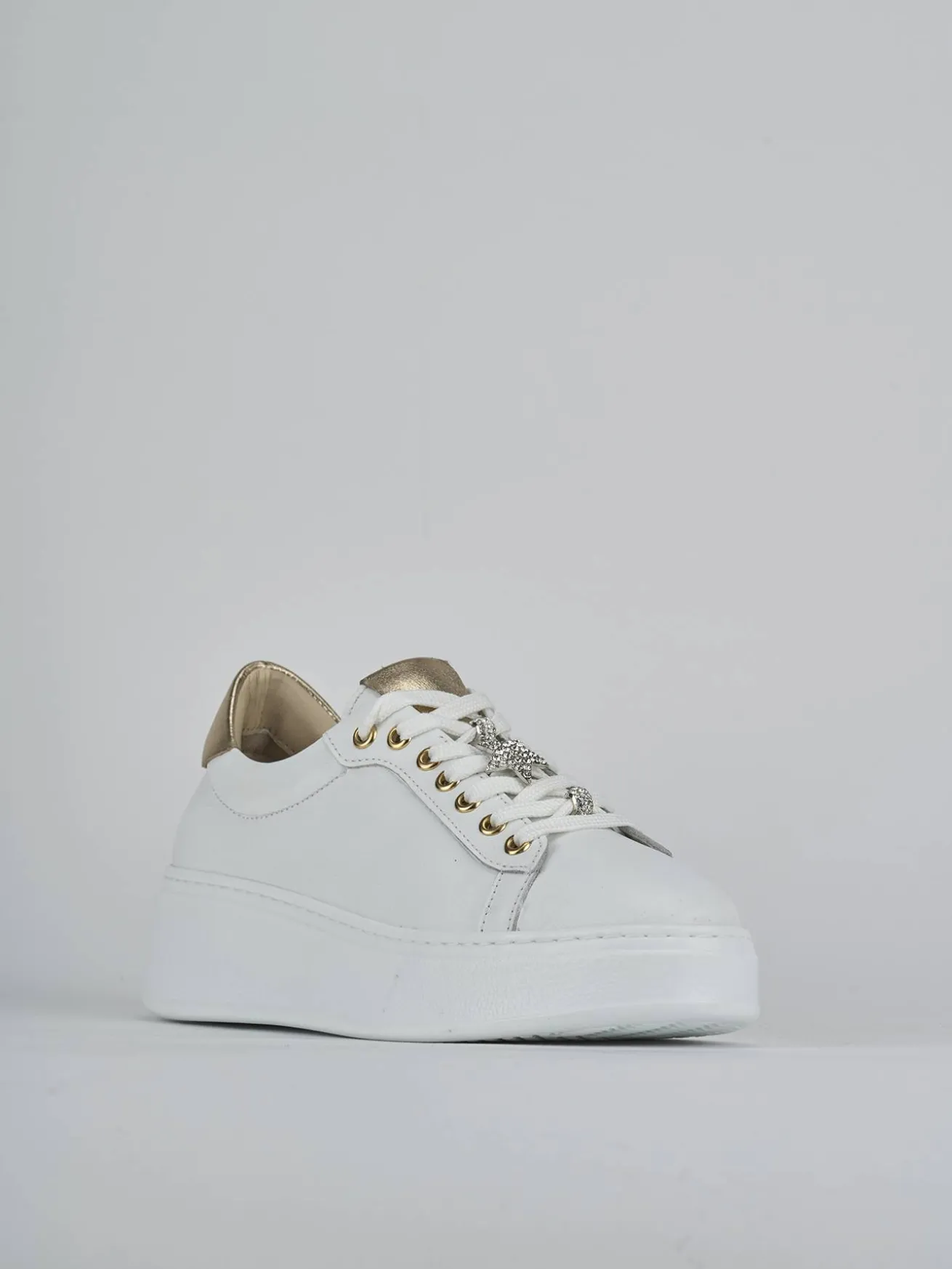 Sneakers pelle bianco