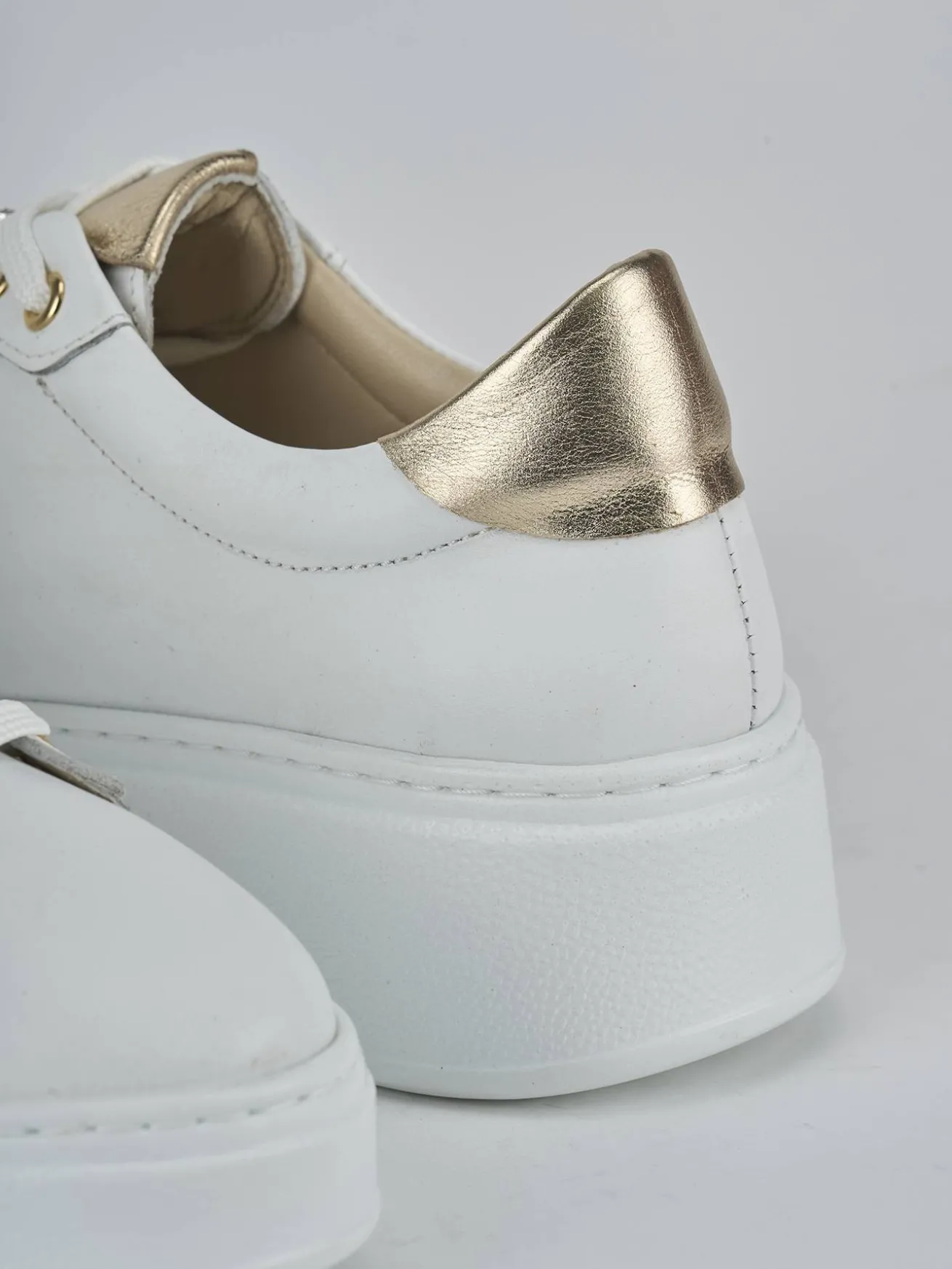 Sneakers pelle bianco