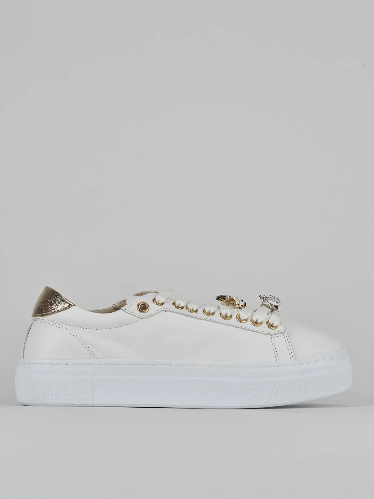 Sneakers pelle bianco