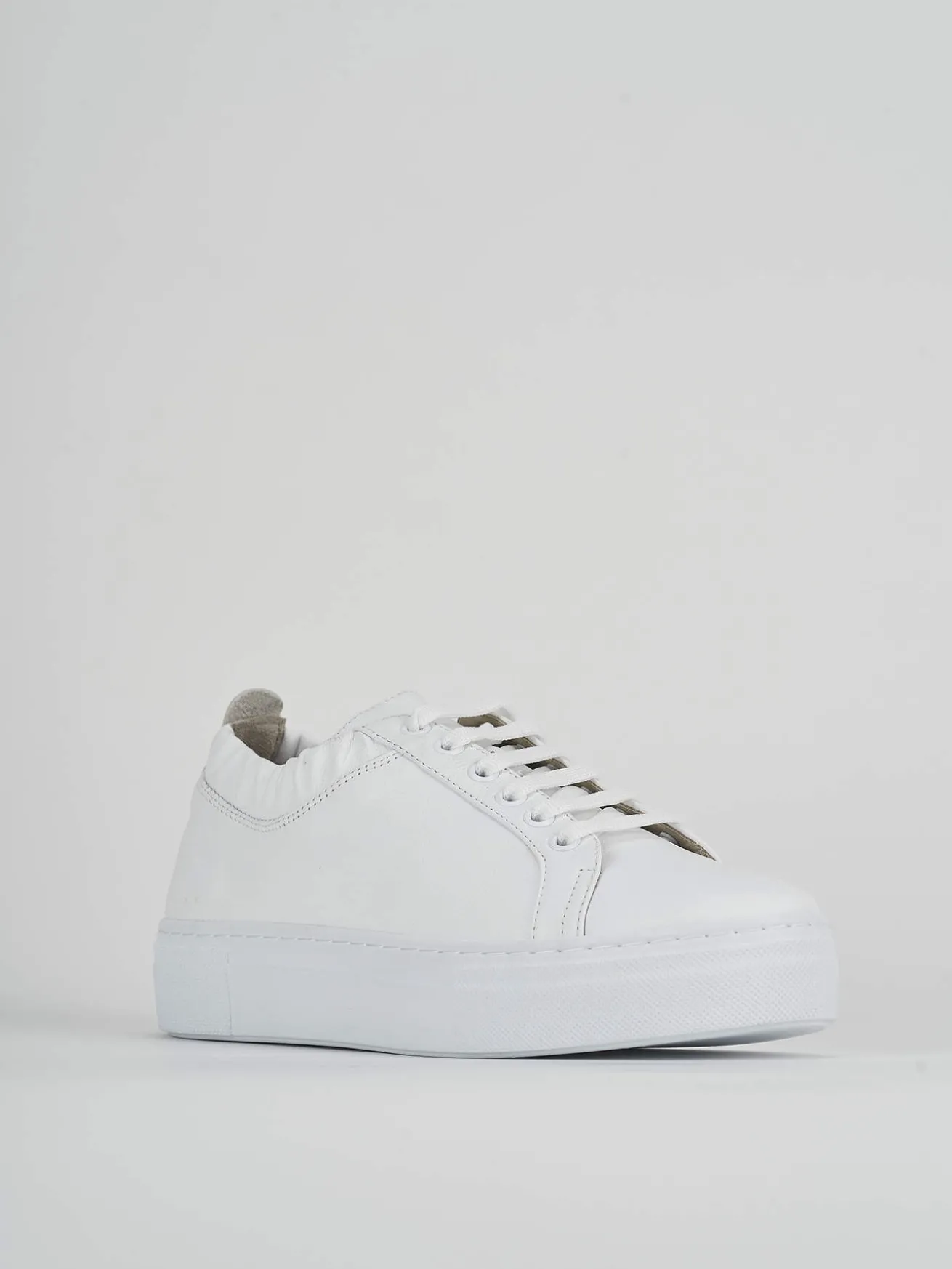 Sneakers pelle bianco