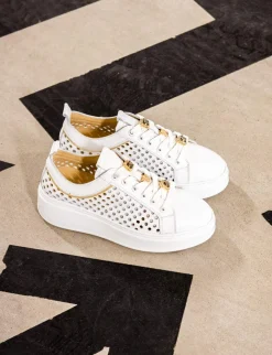 Sneakers pelle bianco