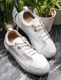 Sneakers pelle bianco
