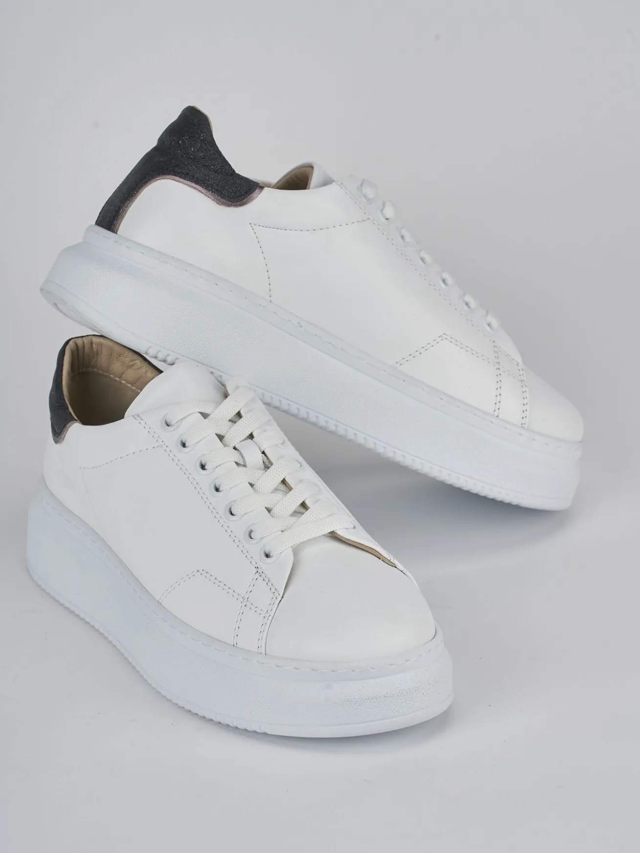 Sneakers pelle bianco