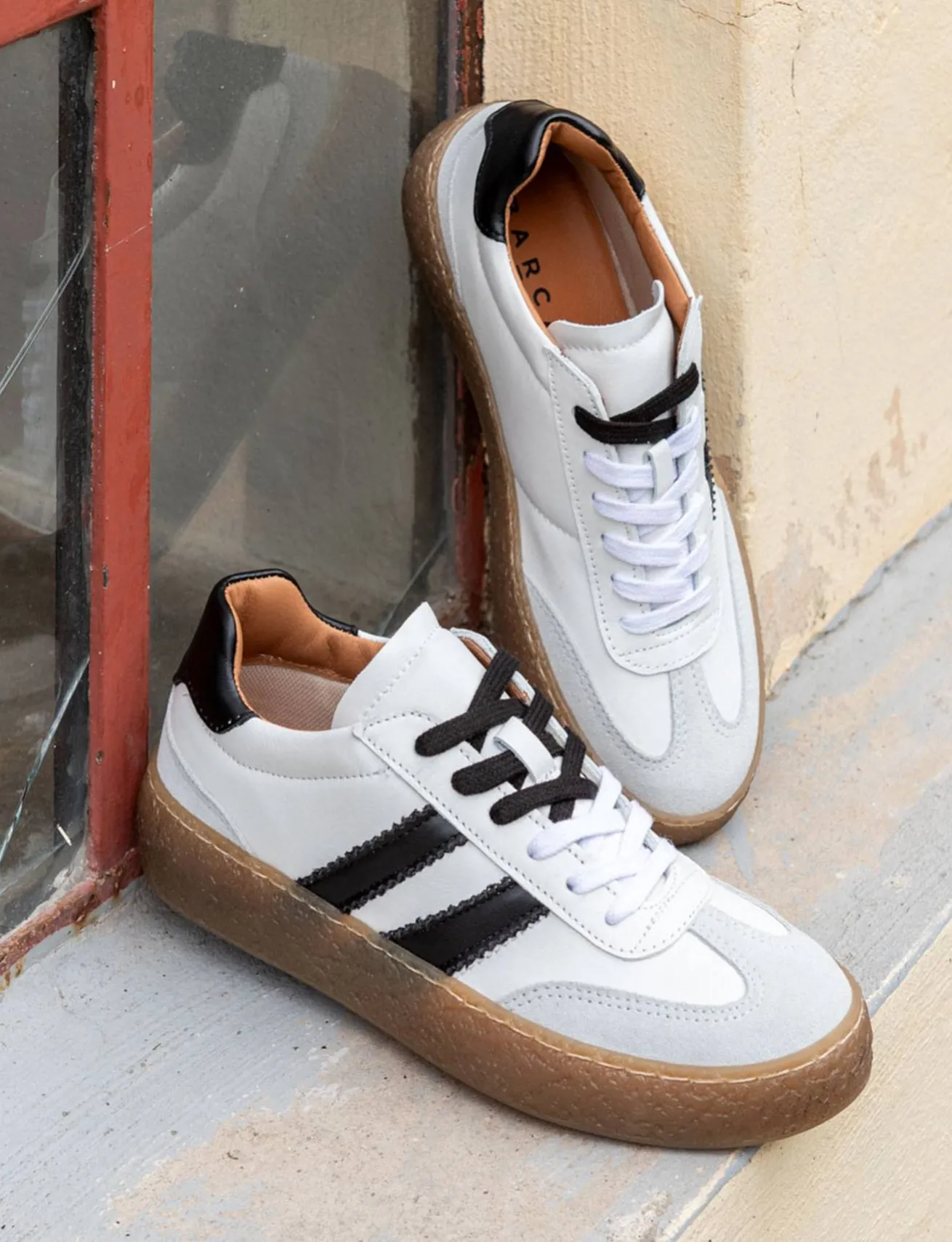 Sneakers pelle bianco