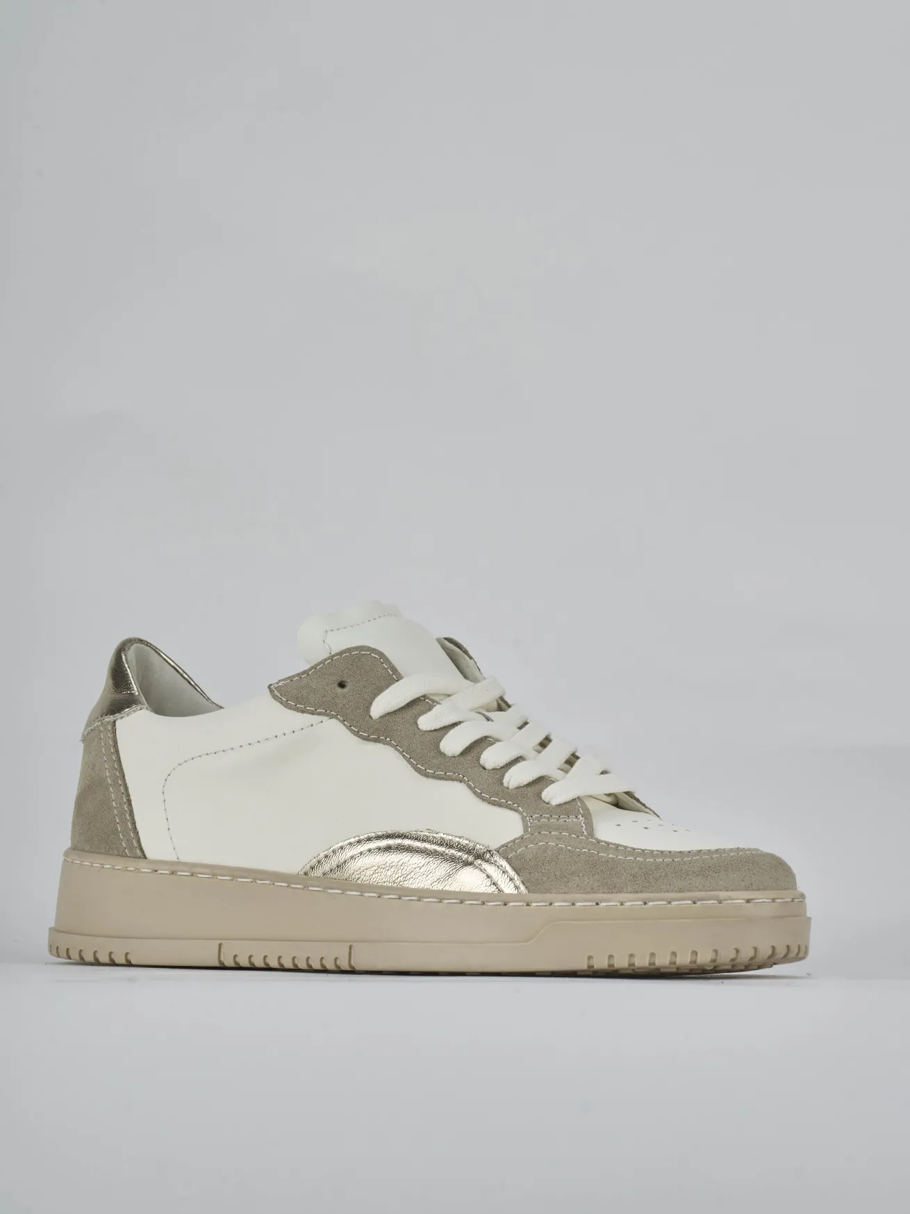Sneakers pelle bianco