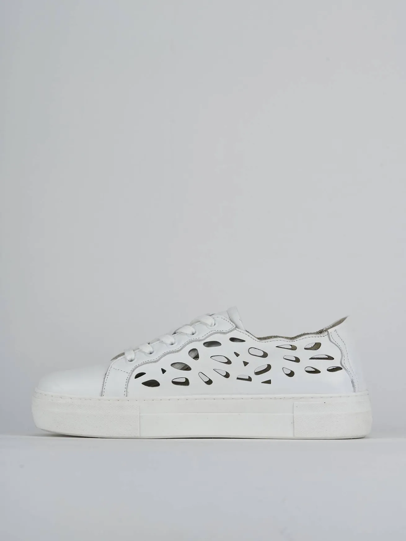 Sneakers pelle bianco