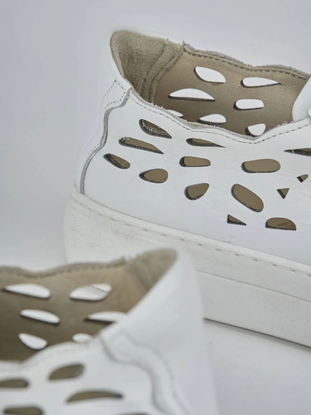Sneakers pelle bianco