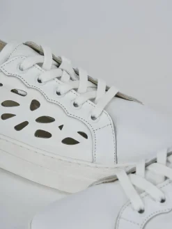 Sneakers pelle bianco