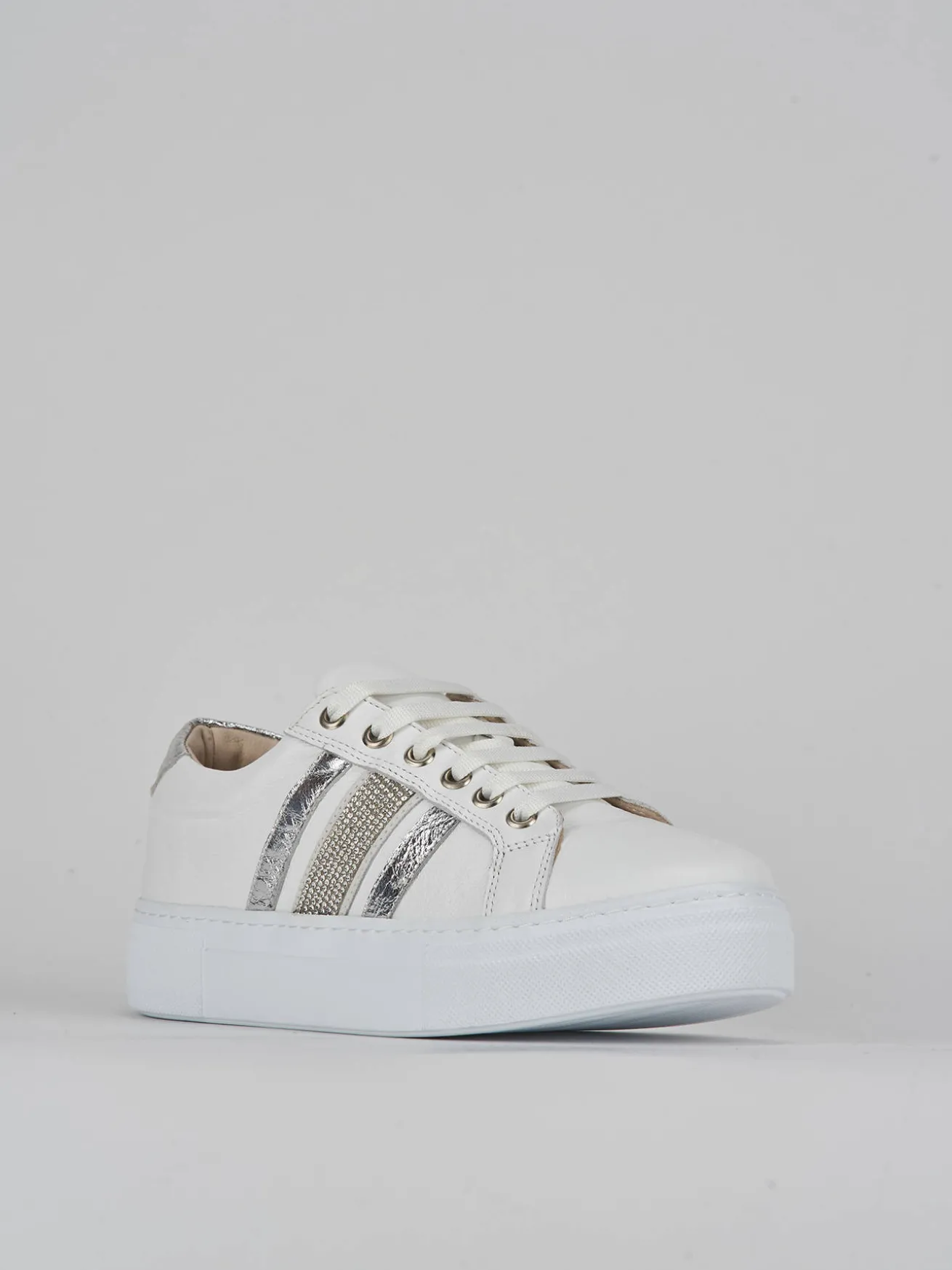 Sneakers pelle bianco