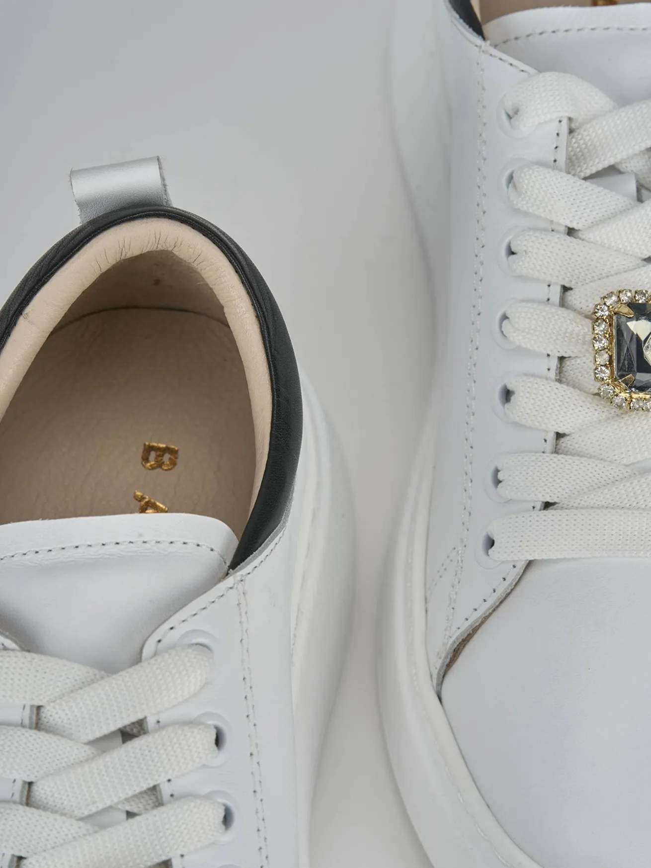 Sneakers pelle bianco