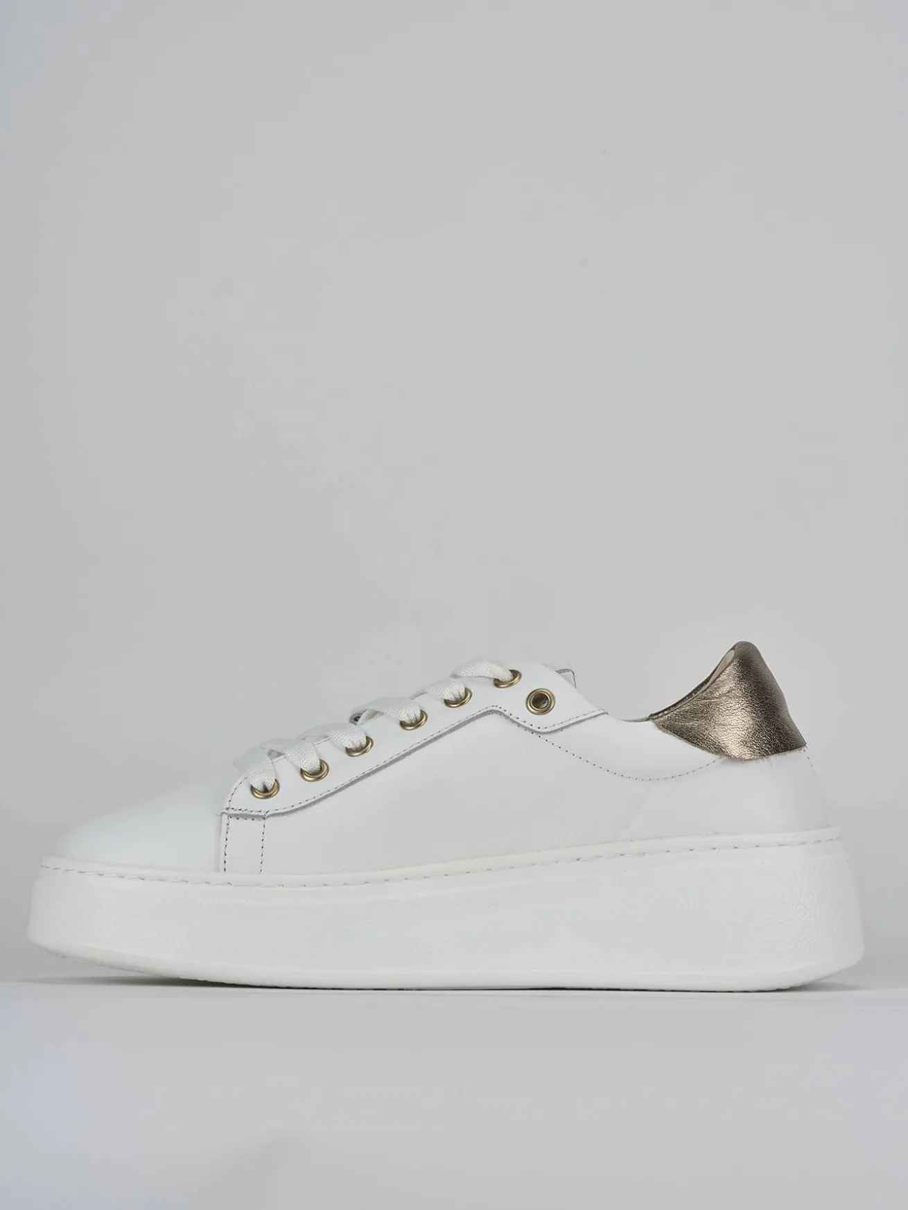Sneakers pelle bianco