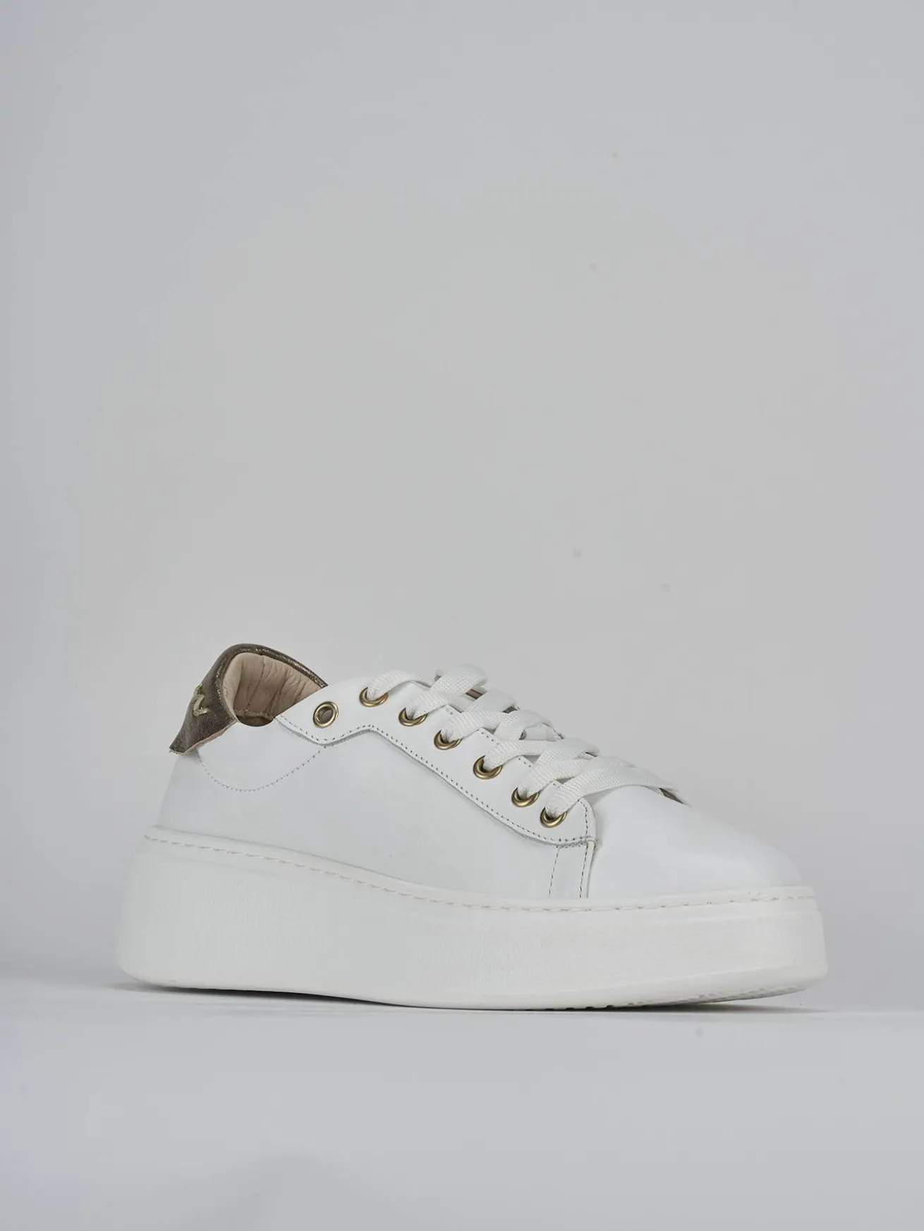 Sneakers pelle bianco