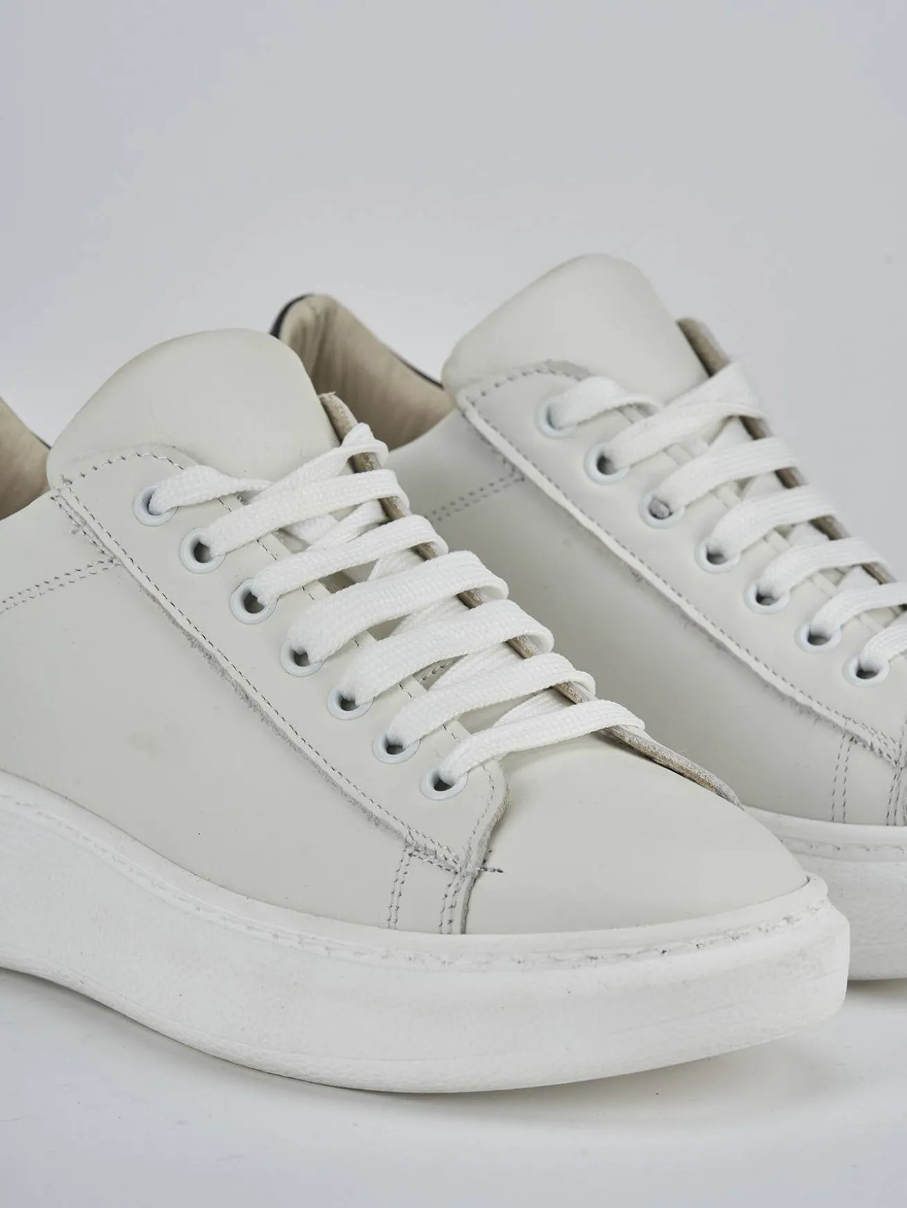 Sneakers pelle bianco