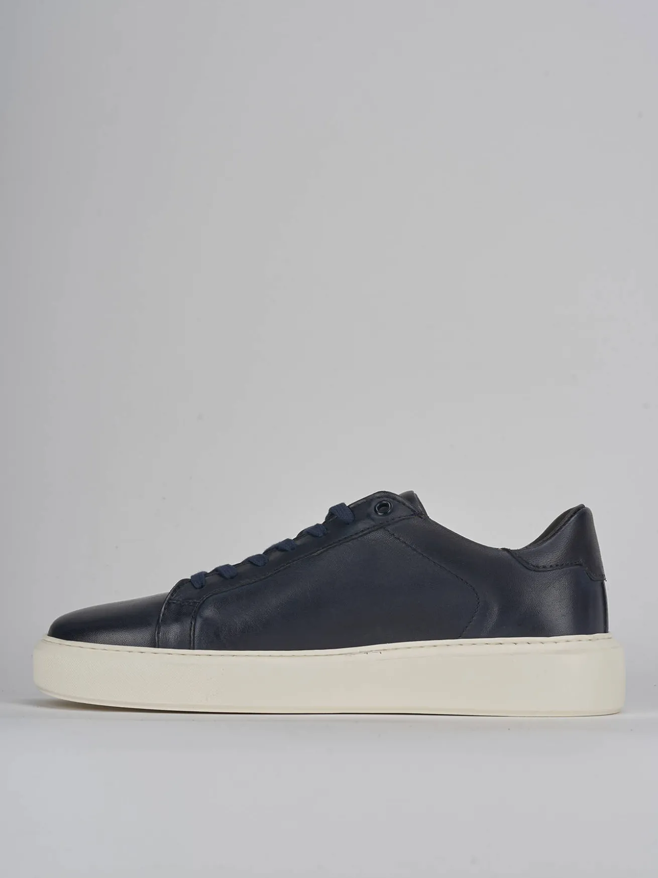Sneakers pelle blu