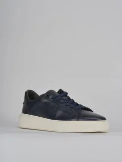 Sneakers pelle blu
