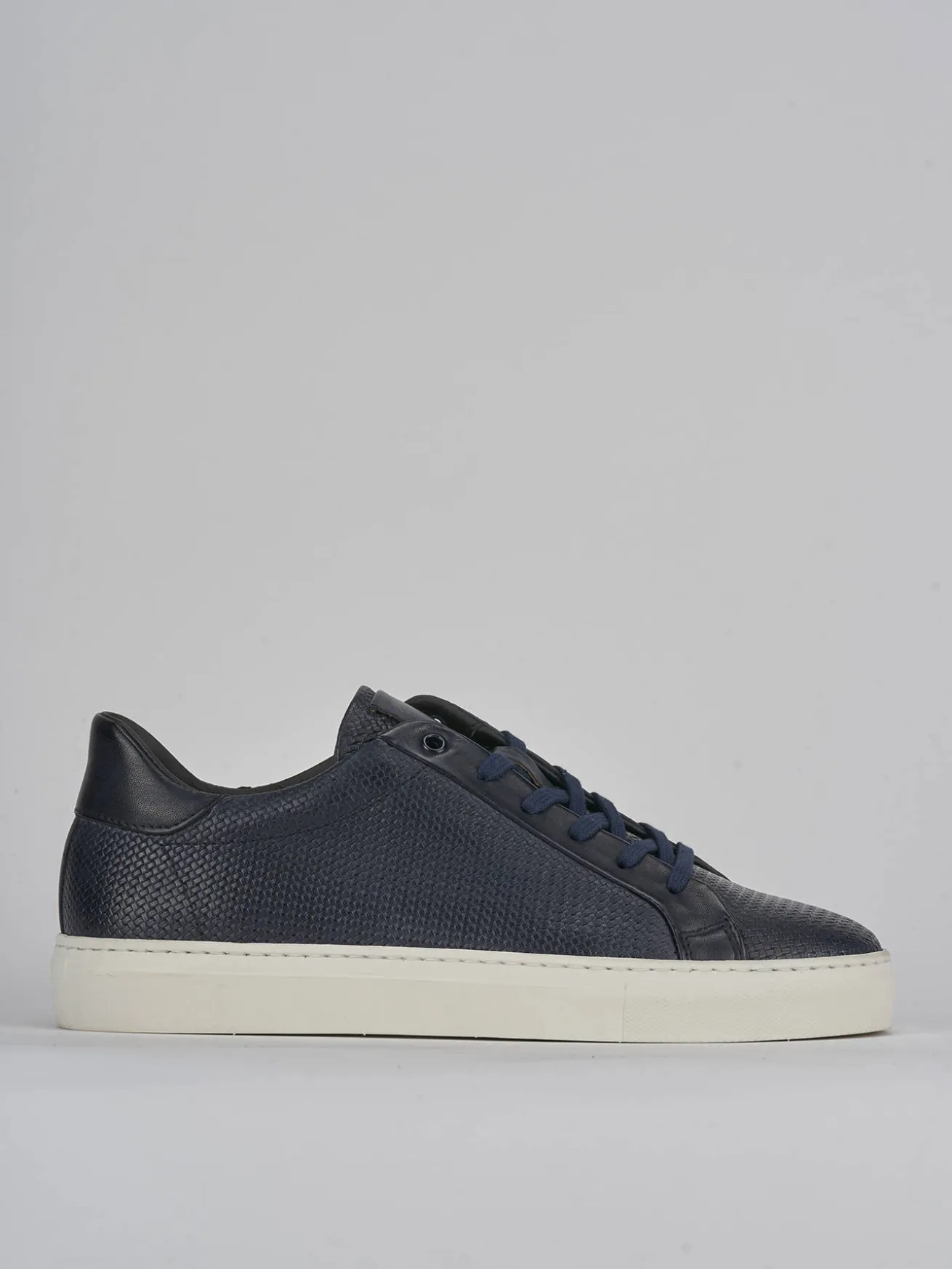 Sneakers pelle blu