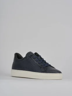 Sneakers pelle blu