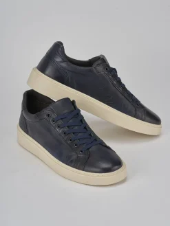 Sneakers pelle blu