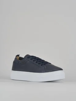 Sneakers pelle blu