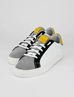 Sneakers pelle grigio