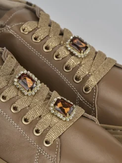 Sneakers pelle marrone