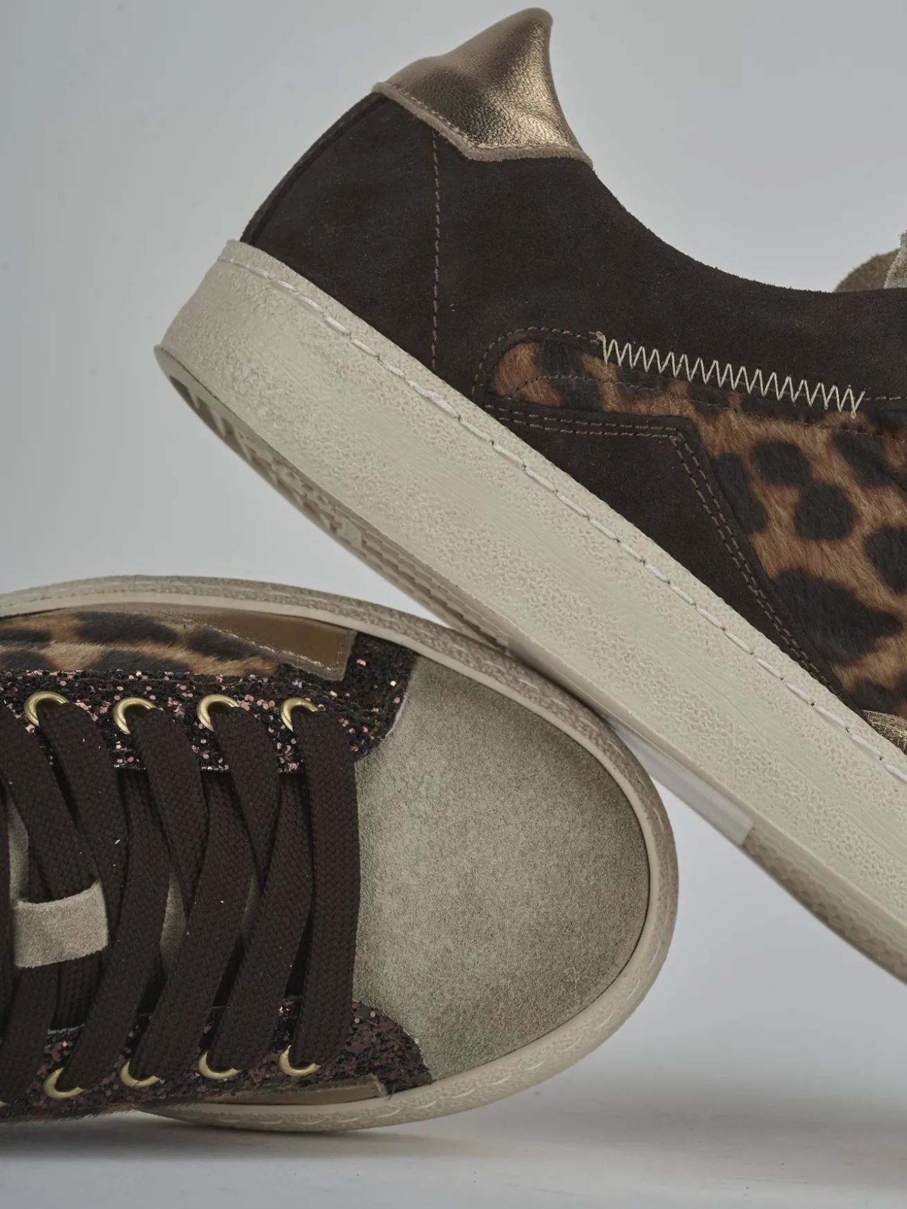 Sneakers pelle multicolor