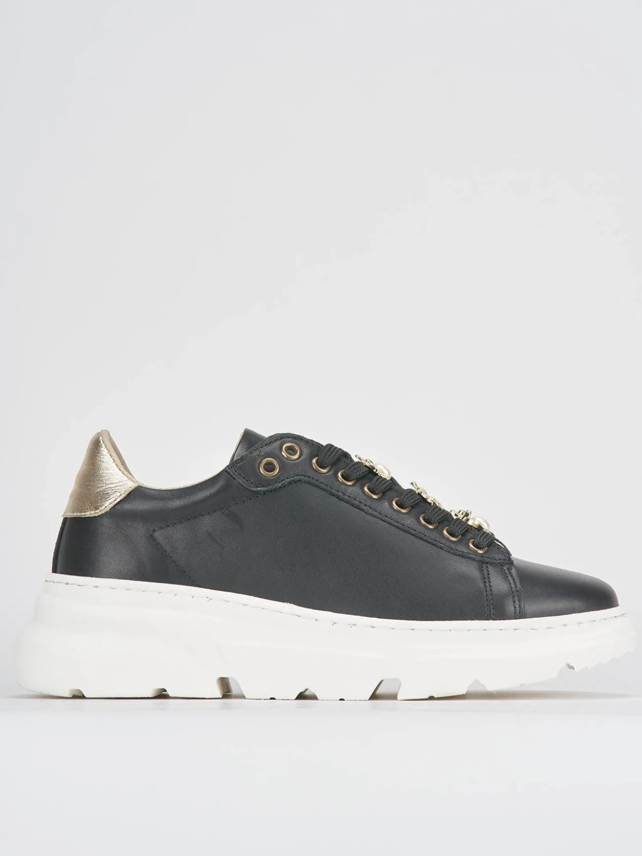 Sneakers pelle nero