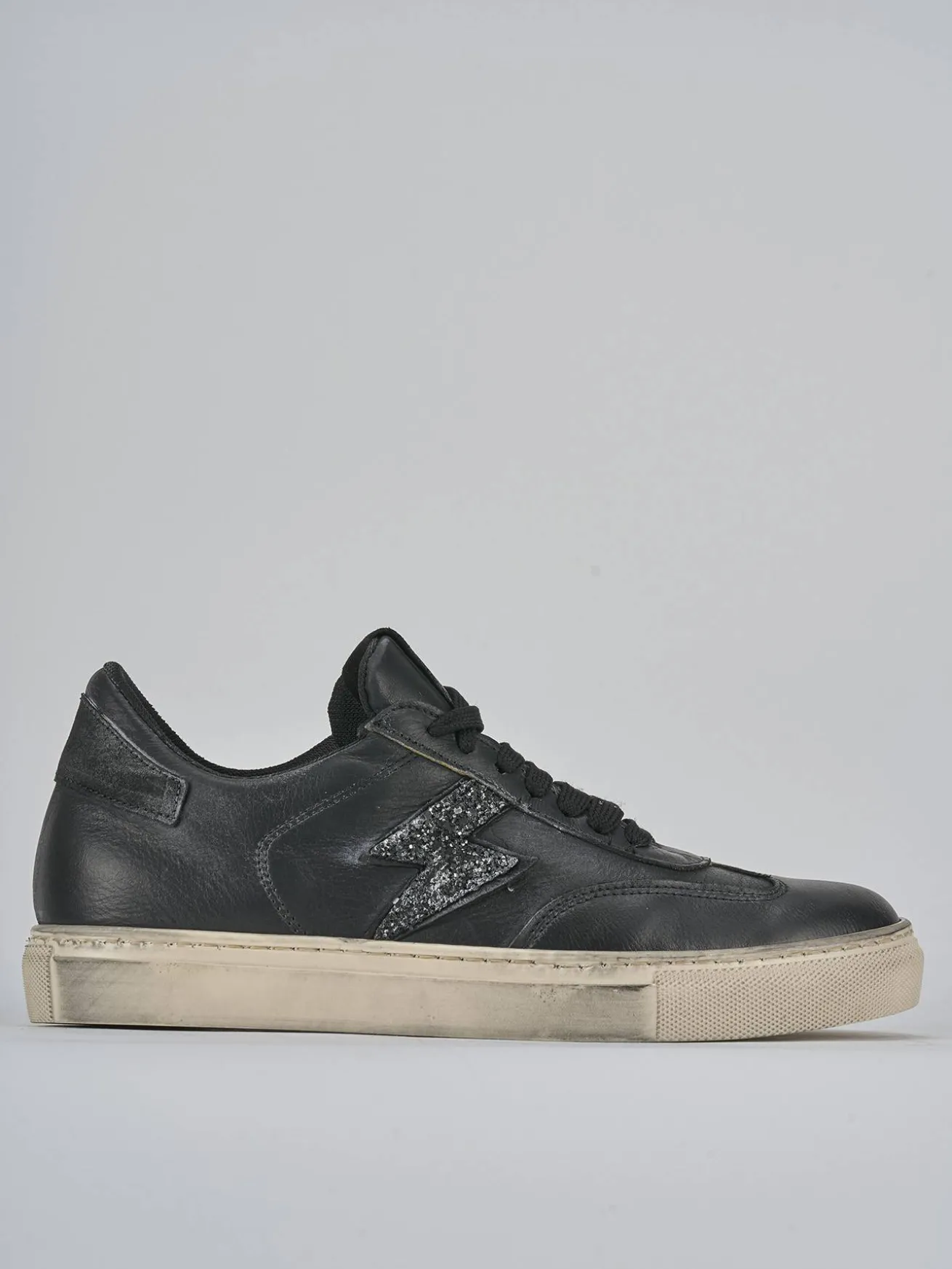 Sneakers pelle nero
