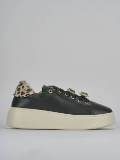Sneakers pelle nero