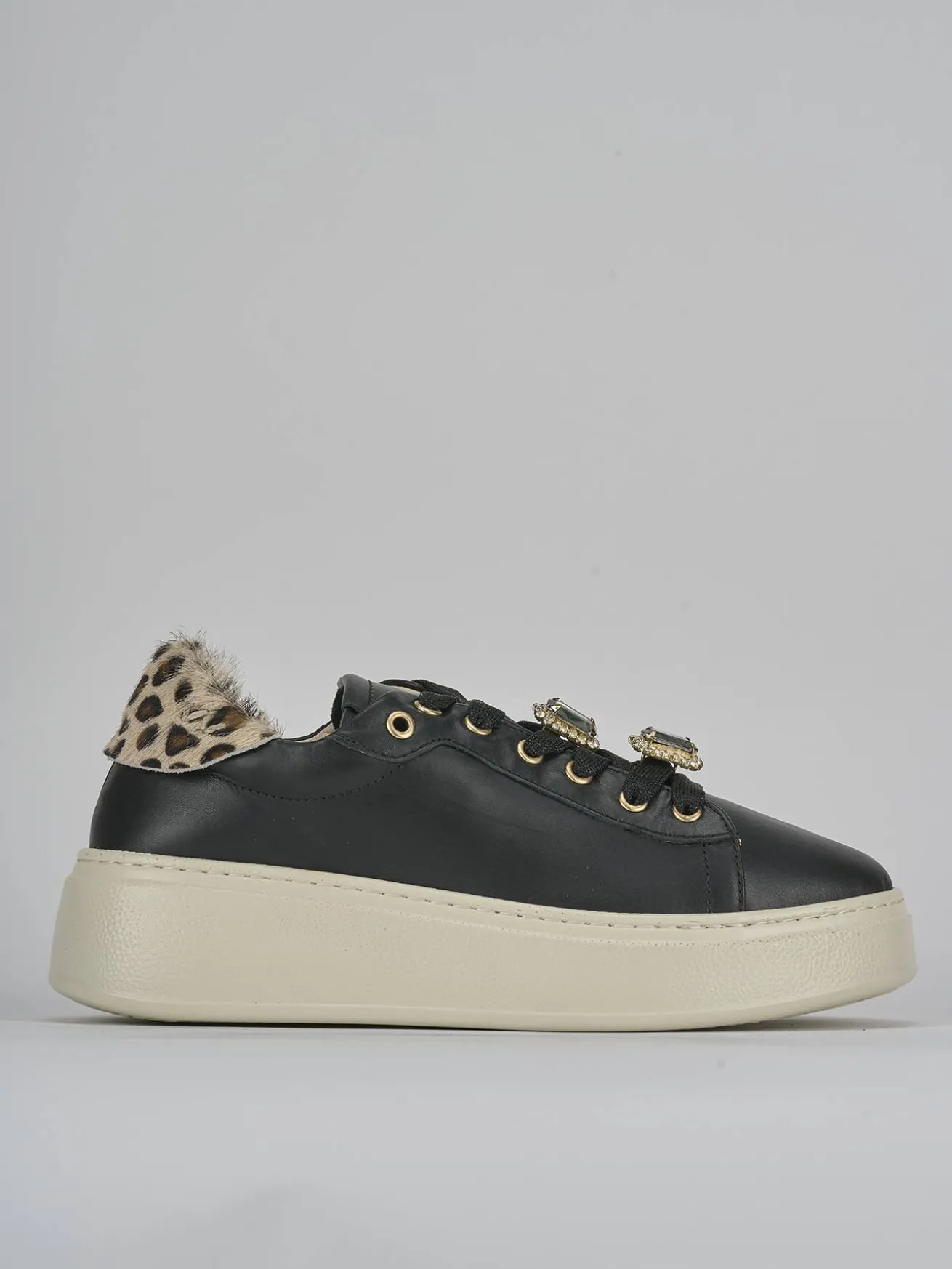 Sneakers pelle nero