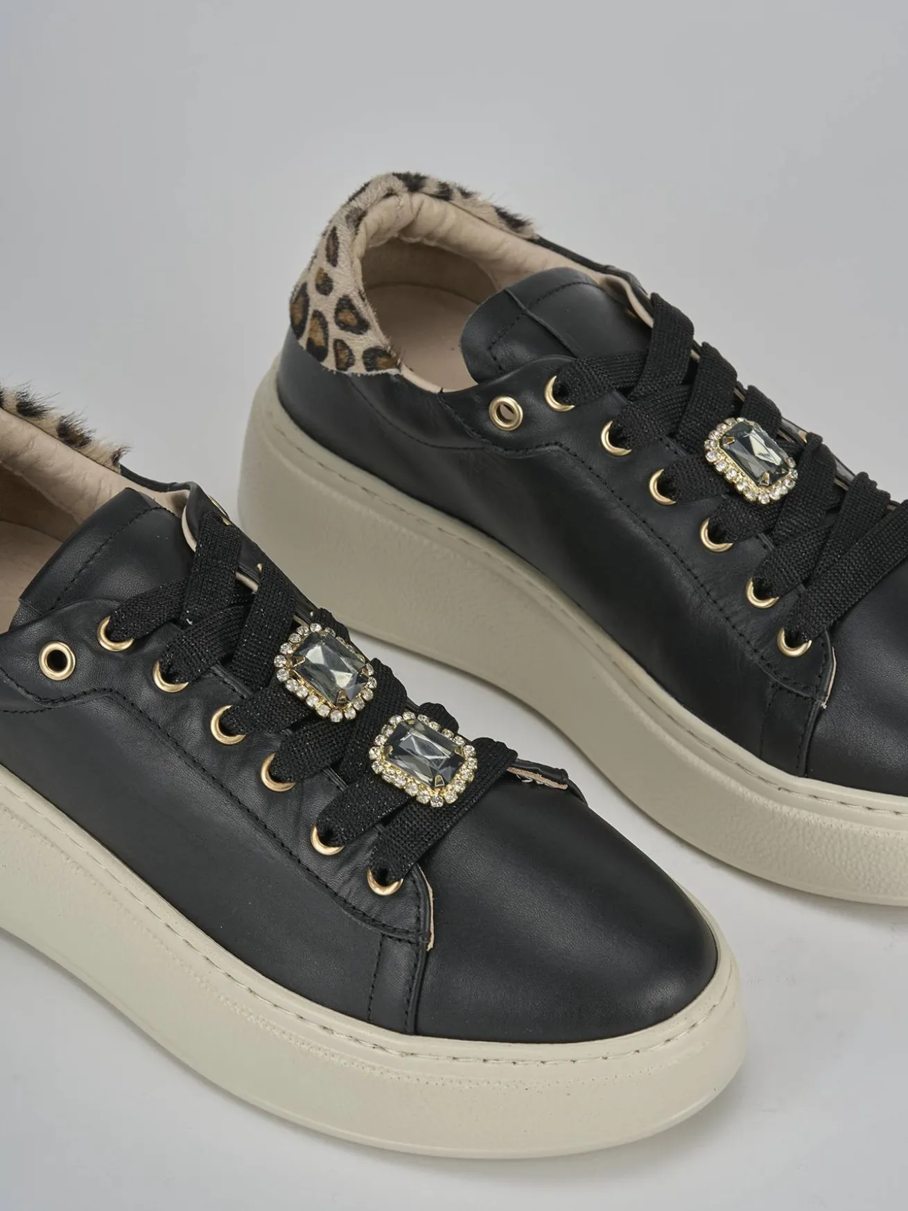Sneakers pelle nero