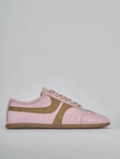 Sneakers pelle rosa