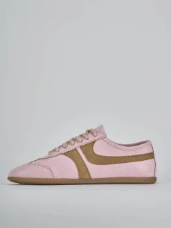 Sneakers pelle rosa