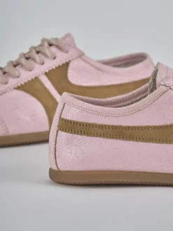 Sneakers pelle rosa