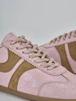 Sneakers pelle rosa