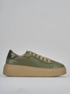 Sneakers pelle verde