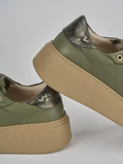 Sneakers pelle verde