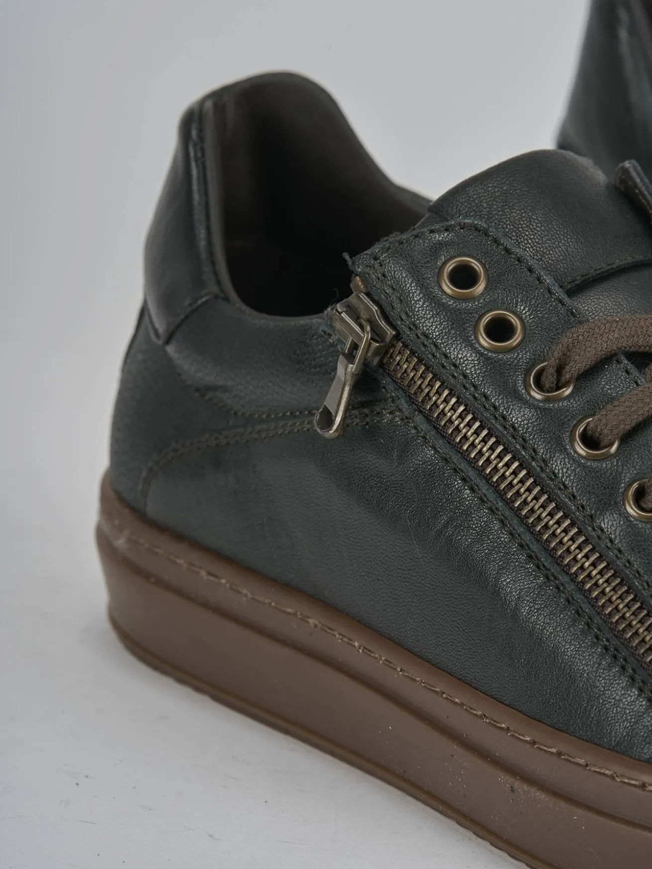 Sneakers pelle verde