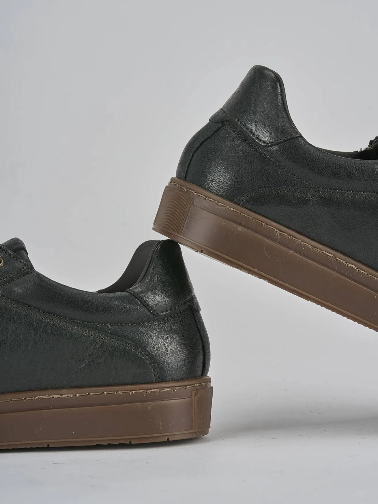 Sneakers pelle verde