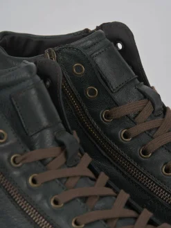 Sneakers pelle verde