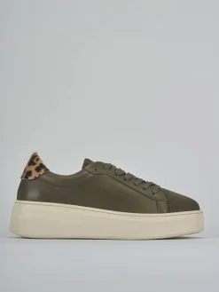 Sneakers pelle verde
