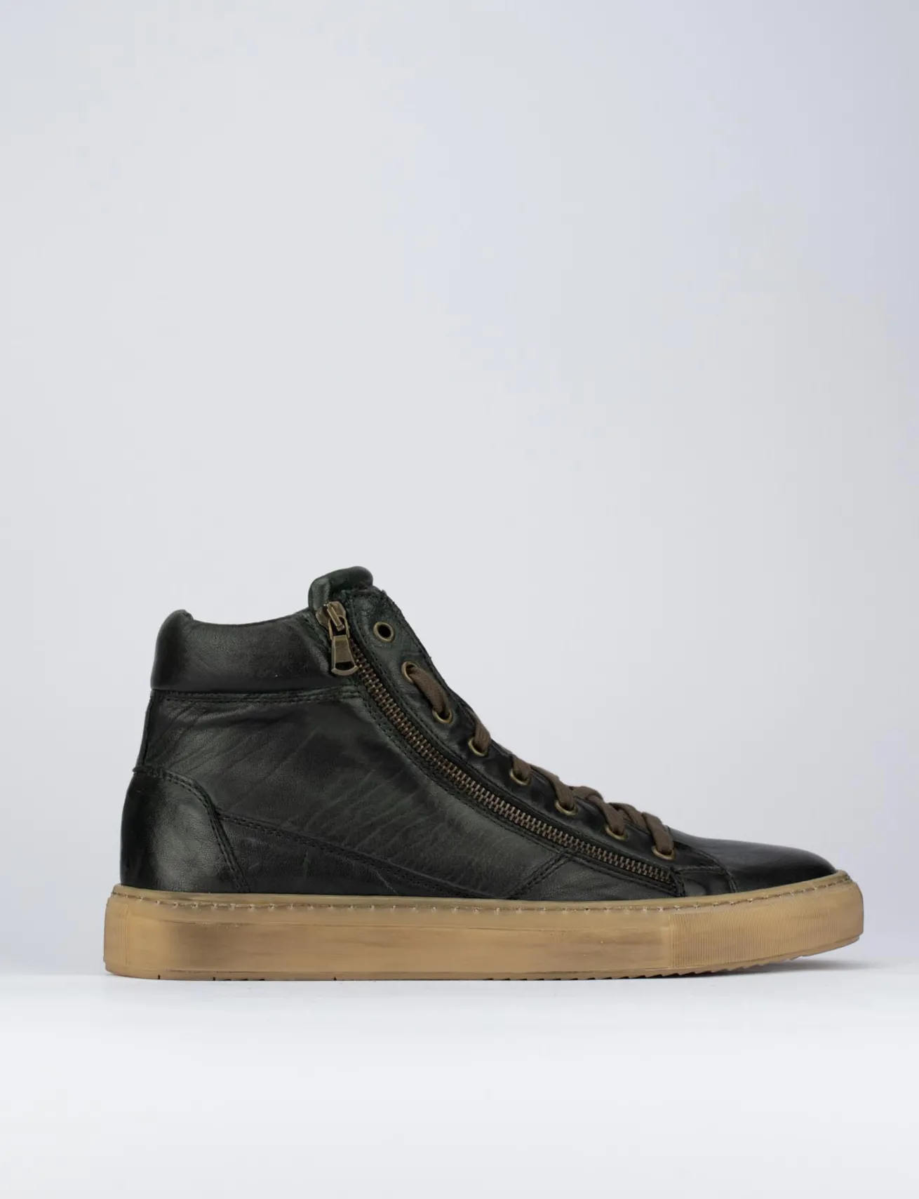 Sneakers pelle verde