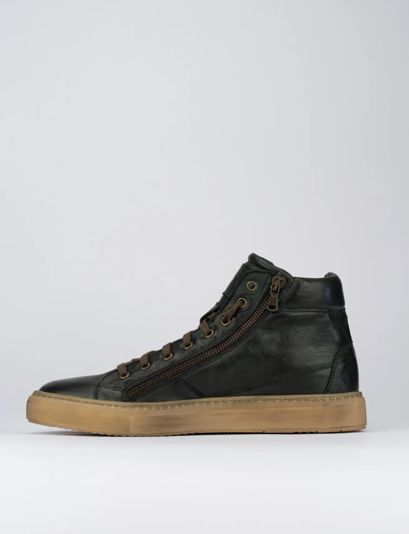 Sneakers pelle verde
