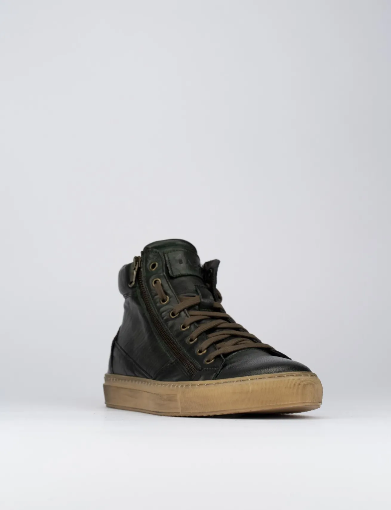 Sneakers pelle verde