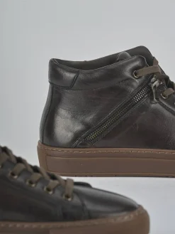 Sneakers tacco 1cm pelle testa