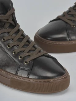 Sneakers tacco 1cm pelle testa