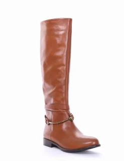 stivale tacco 2 cm cuoio