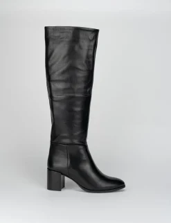 Stivale tacco 5 cm nero