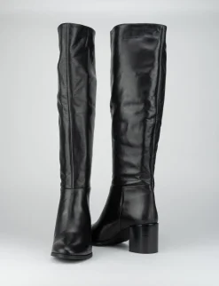 Stivale tacco 5 cm nero